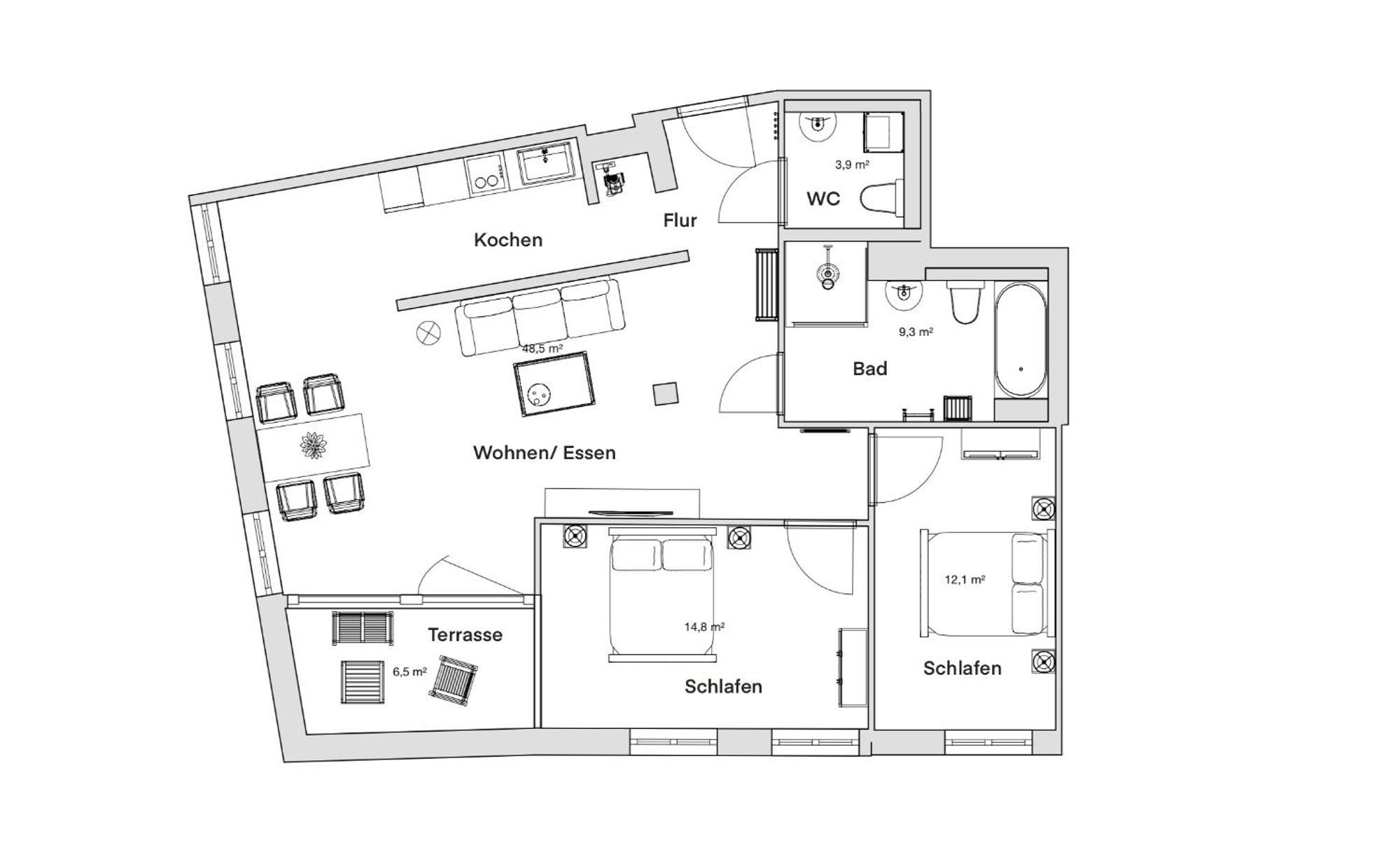 Pineapple Apartments Dresden Altstadt IV - 91 Qm - 1X Free Parking Eksteriør bilde